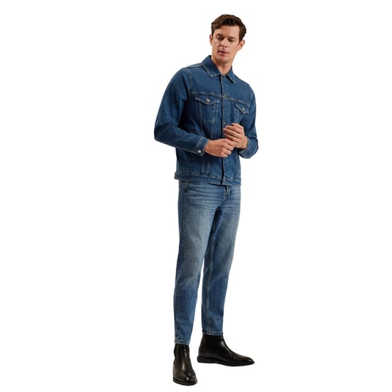 Ted Baker Brisban Blå Denim Truckerjacka - Image 3
