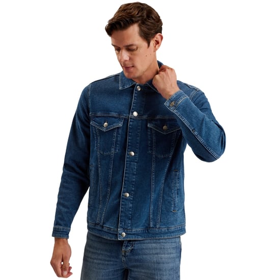 Ted Baker Brisban Blå Denim Truckerjacka - Image 4