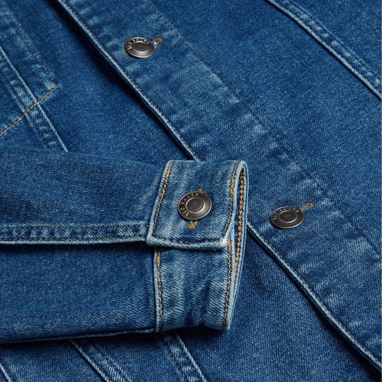 Ted Baker Brisban Blå Denim Truckerjacka - Image 6