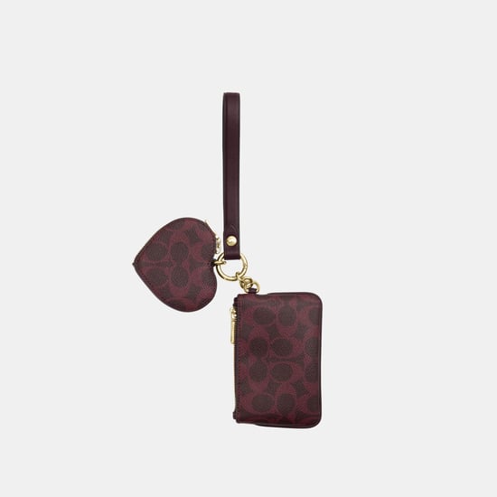 Wristlet And Heart Pouch In Signature Canvas - Image 2