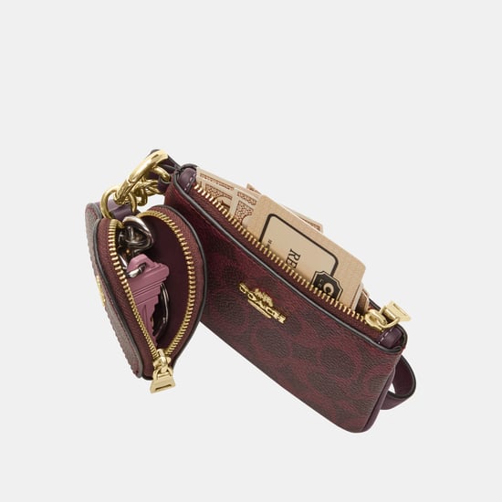 Wristlet And Heart Pouch In Signature Canvas - Image 3