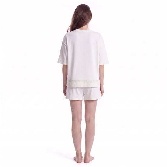 Women's Summer Short Sleeve Cotton Pyjamas 50561609 - Image 3