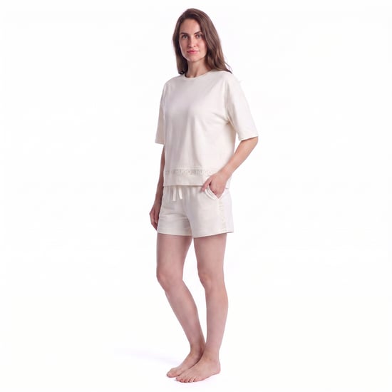 Women's Summer Short Sleeve Cotton Pyjamas 50561609 - Image 4