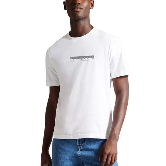 Ted Baker Albar Graphic Box Logo White T-shirt - Image 2