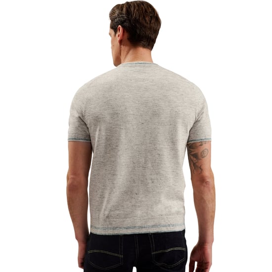 Ted Baker Eriks Regular T-shirt Met Textuur Aan De Voorkant, Naturelkleurig - Image 2