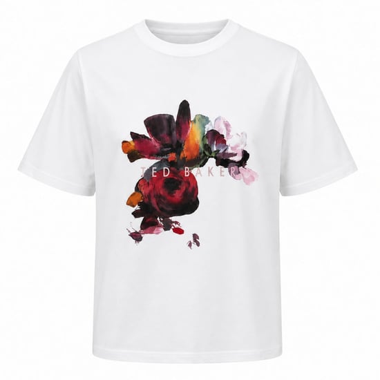 Ted Baker Phina Floral Bloom White T Shirt - Image 1
