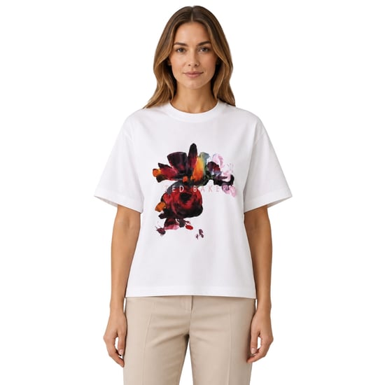 Ted Baker Phina Floral Bloom White T Shirt - Image 3
