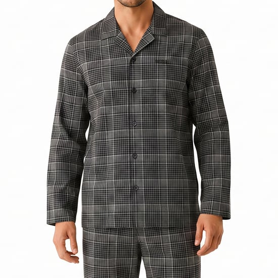 Men's Winter Long Sleeve Buttoned Pajamas 50550951 - Image 2