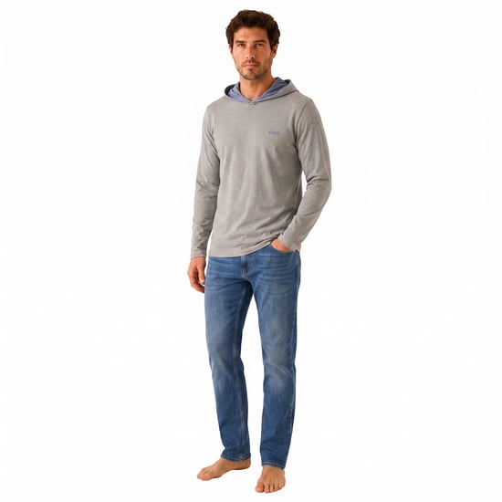 Men's Lightweight Cotton Hoodie 50515306 - Image 4