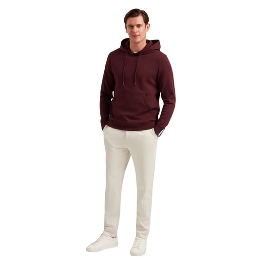 Ted Baker Drotow Regular Branded Maroon Hoodie - Image 3