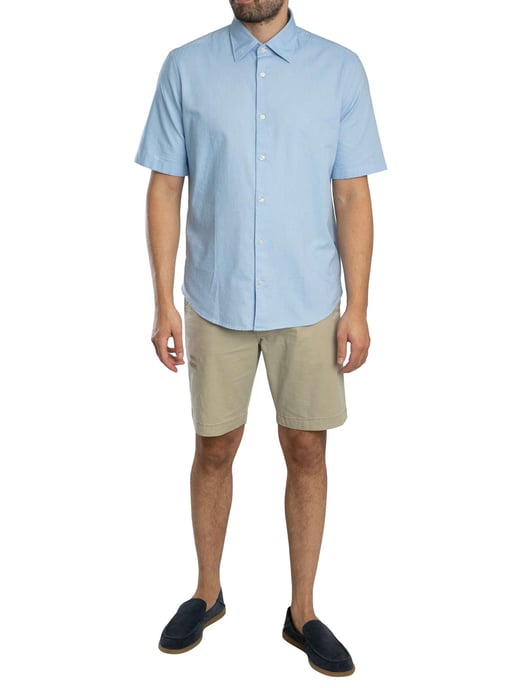 Hugo Boss Azzurro Cotton Men Shirt - Image 6