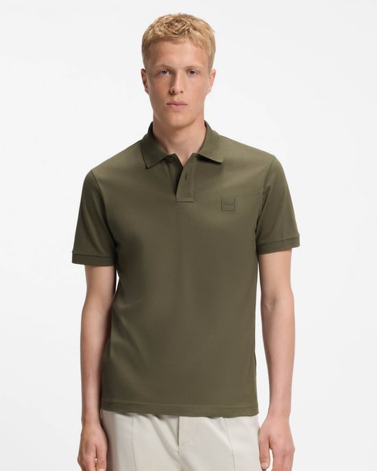 BOSS Passagierspoloshirt, Groen - Image 1