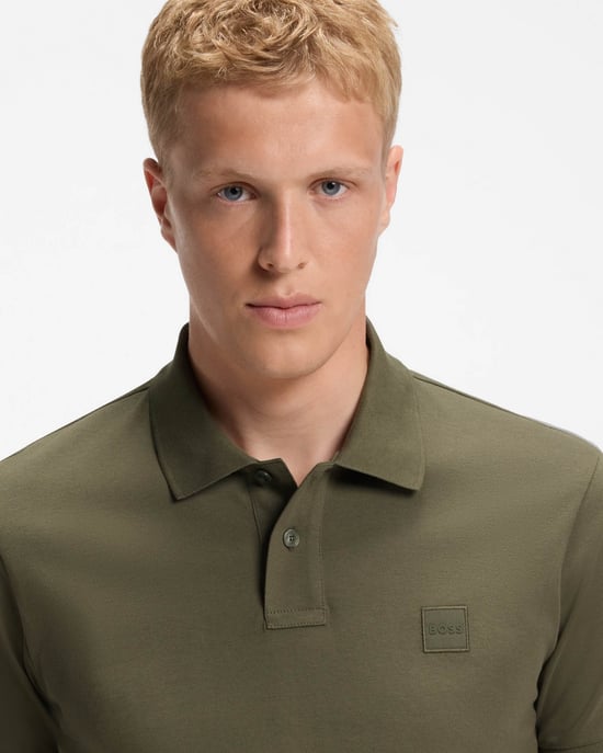 BOSS Passagierspoloshirt, Groen - Image 3