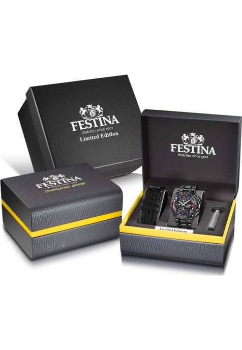 Festina F20796-1 Mens Chrono Bike Watch and Strap Gift Set - Image 1
