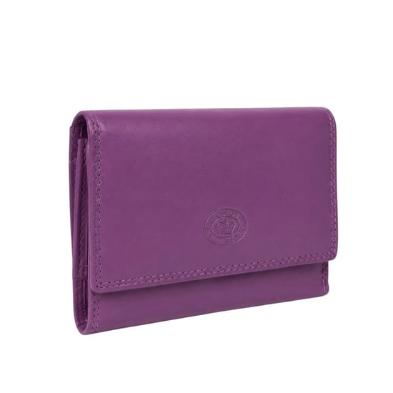 Ladies Real Leather RFID Purse, Multi Card Wallet Coin Pocket in Lilac - Image 1