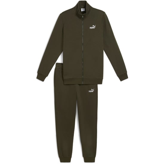 Men's Puma Piping Tracksuit in Dark Olive - Image 1