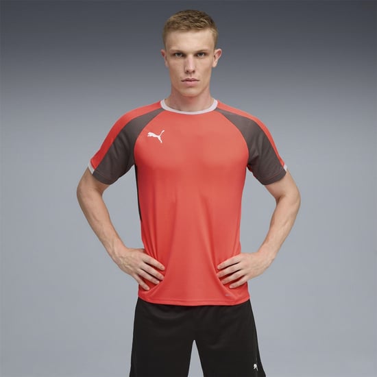 Men's Puma Individualliga Jersey T-Shirt in Glowing Red - Image 3
