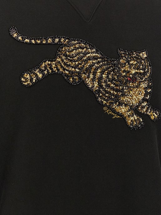 Kenzo Black Cotton Sweatshirt - Image 4
