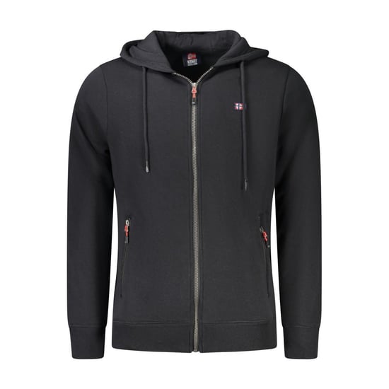 Norway 1963 Black Cotton Men's Hooded Sweatshirt - Image 1