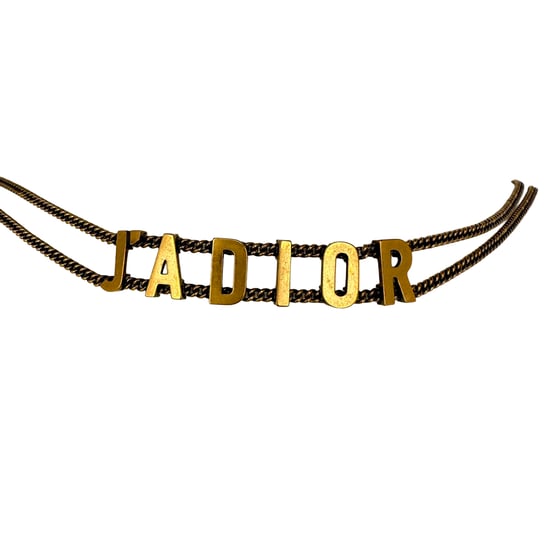 Dior J'Adior choker ketting in goudkleurig metaal - Image 1