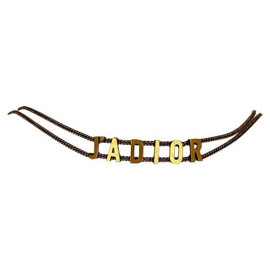 Dior J'Adior choker ketting in goudkleurig metaal - Image 3