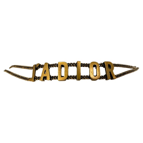 Dior J'Adior choker ketting in goudkleurig metaal - Image 4