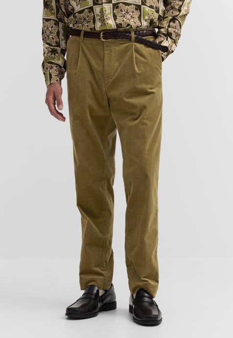 Bugatti Herren Corduroybroek met plooien, stretch, Italiaanse stof - Image 1