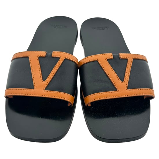 Valentino Garavani Viva Superstar slippers in zwart leer - Image 3