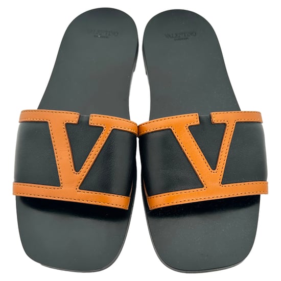 Valentino Garavani Viva Superstar slippers in zwart leer - Image 4