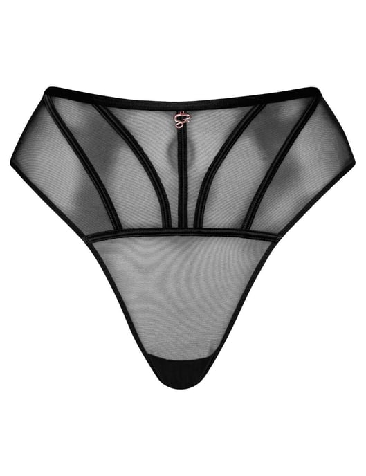 Scantilly by Curvy Kate Senses High Waist Brief - Black - Image 3