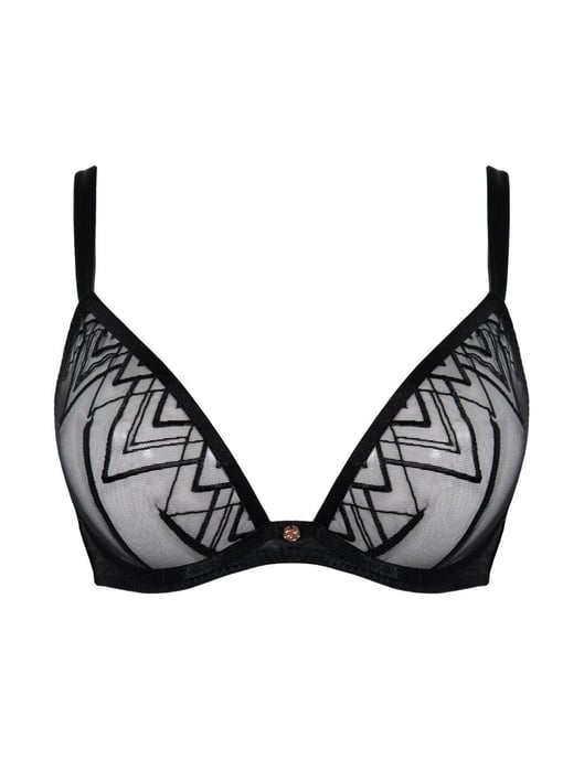 Scantilly Curvy Kate Voltage Deep Plunge Bra - Black - Image 3
