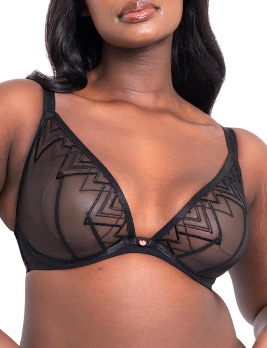 Scantilly Curvy Kate Voltage Deep Plunge Bra - Black - Image 4