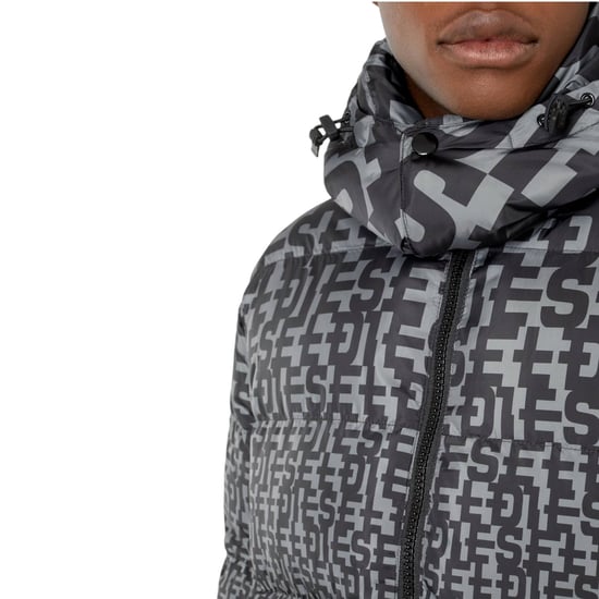 Diesel W-Step-Mon 0WEAG Mens Puffer Jacket Shell Down Padded Winter Outwear Coat - Image 3