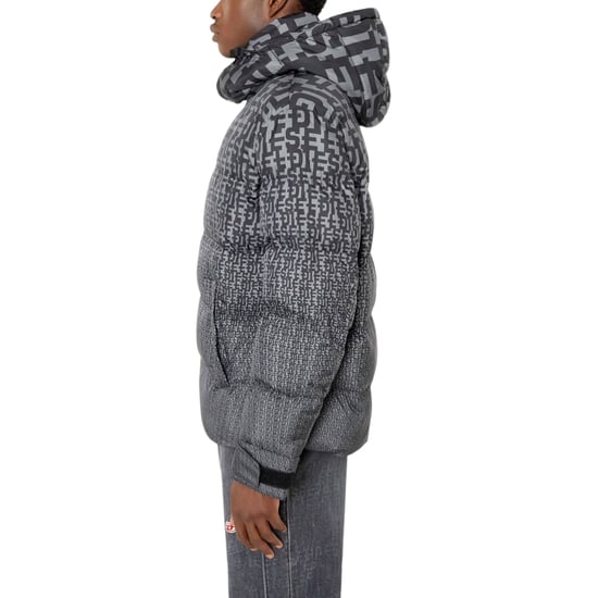 Diesel W-Step-Mon 0WEAG Mens Puffer Jacket Shell Down Padded Winter Outwear Coat - Image 4