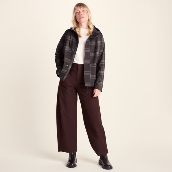 Ortega Womens Checked Waterproof Coat - Chocolate Brown - Image 1
