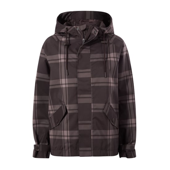 Ortega Womens Checked Waterproof Coat - Chocolate Brown - Image 5