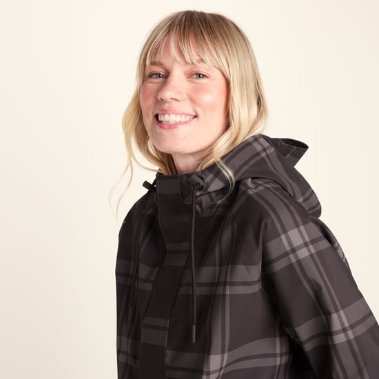 Ortega Womens Checked Waterproof Coat - Chocolate Brown - Image 6
