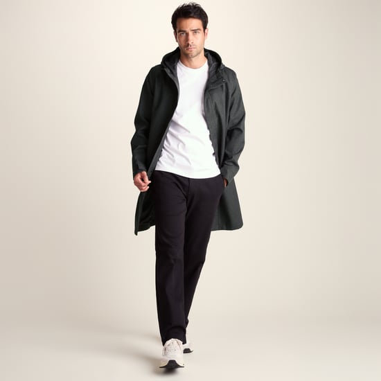 Henry Mens Waterproof Longline Coat - Charcoal Melange - Image 1