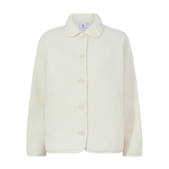 Chantal Womens Warm Sherpa Shacket - Vanilla - Image 5