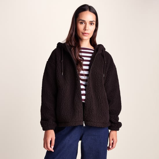 Olivia Womens Relaxed Fit Sherpa Fleece - Chocolate Brown - Image 3