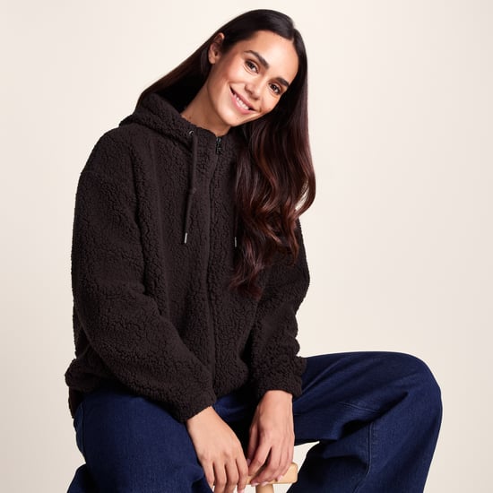 Olivia Womens Relaxed Fit Sherpa Fleece - Chocolate Brown - Image 4