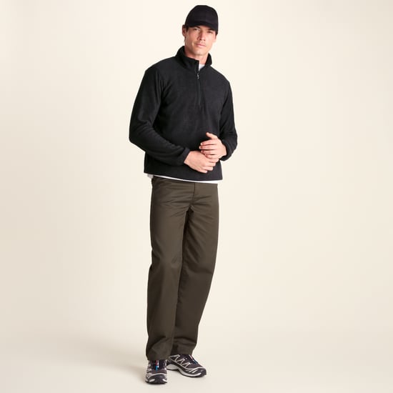 Charlton Mens Printed Midweight Microfleece Half Zip - Terrain Print - Image 1