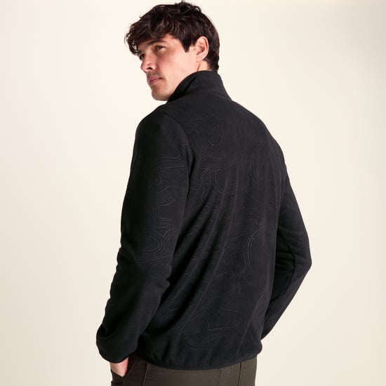 Charlton Mens Printed Midweight Microfleece Half Zip - Terrain Print - Image 2
