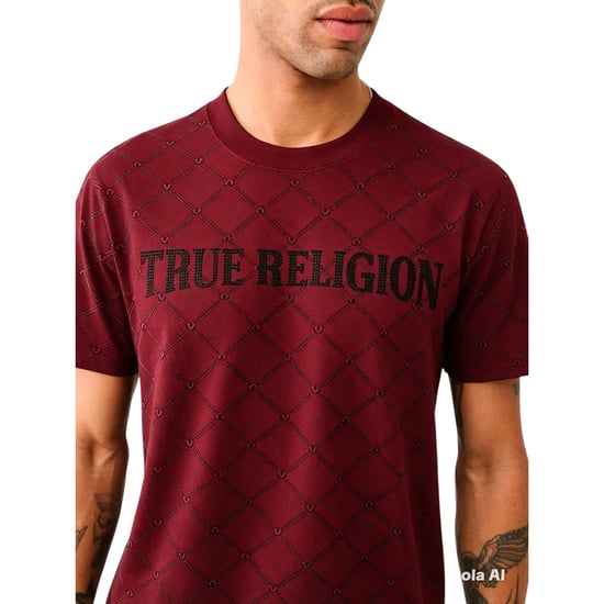 True Religion 700157 Mens T Shirts Crew Neck Short Sleeve Summer Soft Cotton Tee - Image 3