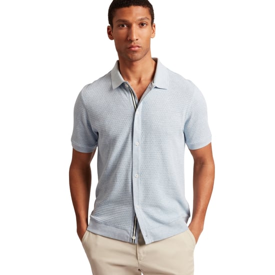 Ted Baker Connyr Regular Blue Button Through Shirt - Image 3