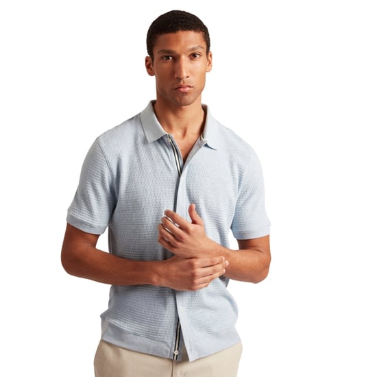 Ted Baker Connyr Regular Blue Button Through Shirt - Image 4
