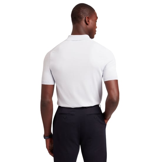 Ted Baker Daldin Rayon Zip Pale Blue Polo Shirt - Image 2