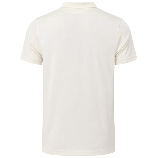 Castore Logo Mens Off White Cricket Polo Shirt - Image 2