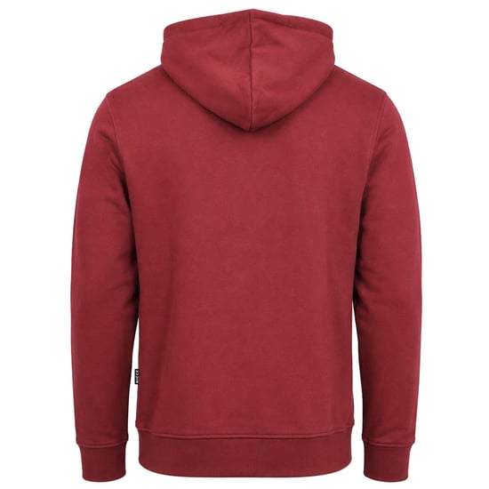 Nicce Centre Logo Mens Dark Red Hoodie - Image 2