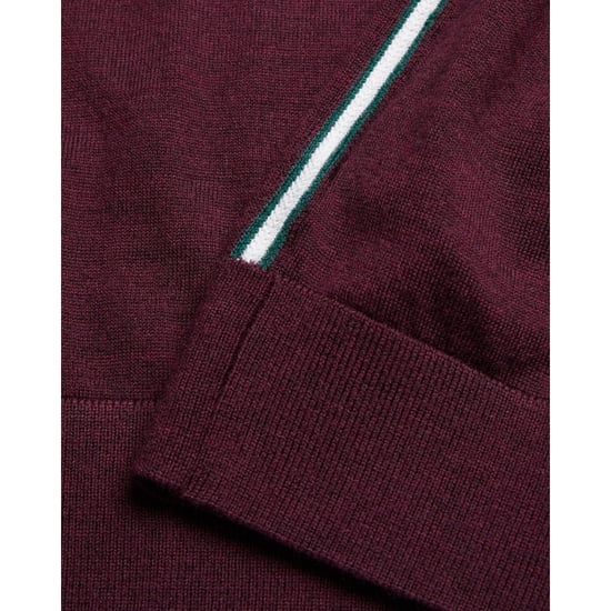 Ted Baker Liblo Merino Branded Crewneck Maroon Jumper - Image 4